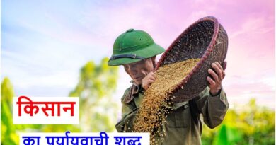 किसान का पर्यायवाची शब्द, synonyms of farmer in Hindi