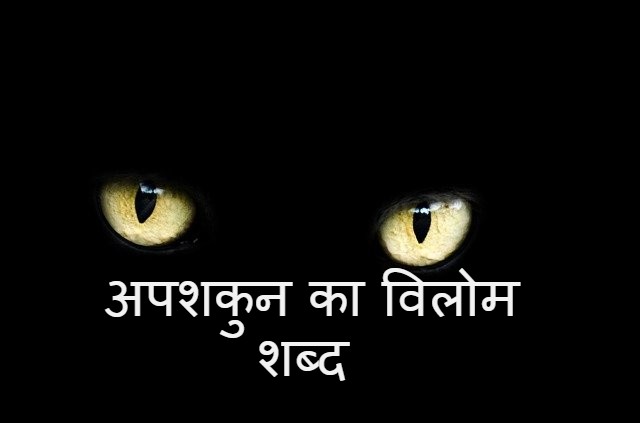 अपशकुन का विलोम शब्द