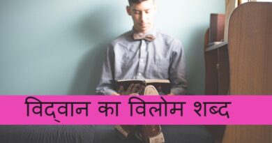 विद्वान  का विलोम शब्द