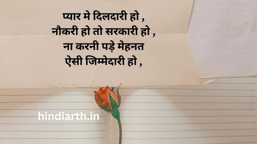 sarkari naukri shayari in hindi
