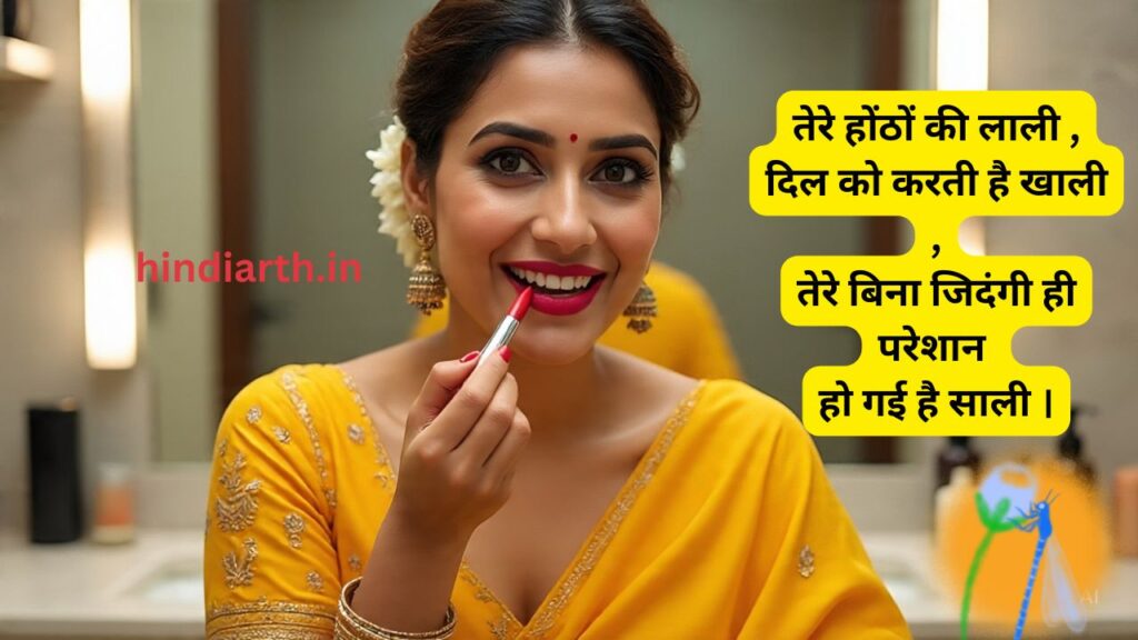 lipstick shayari status
