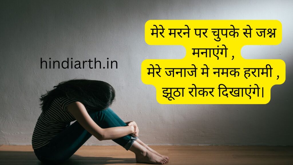 namak haram logon ke liye shayari 
