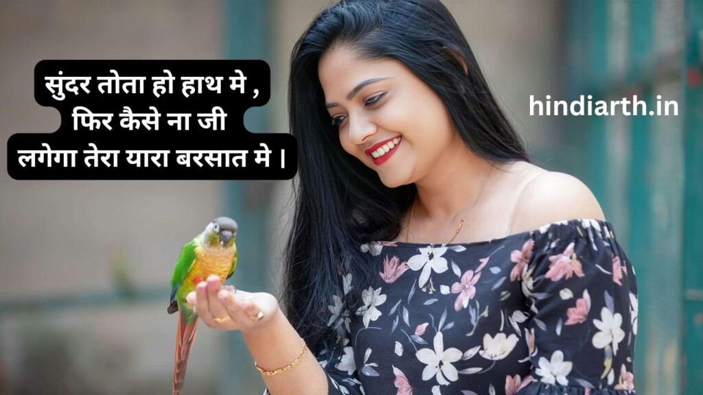 funny shayari on parrot in hindi

