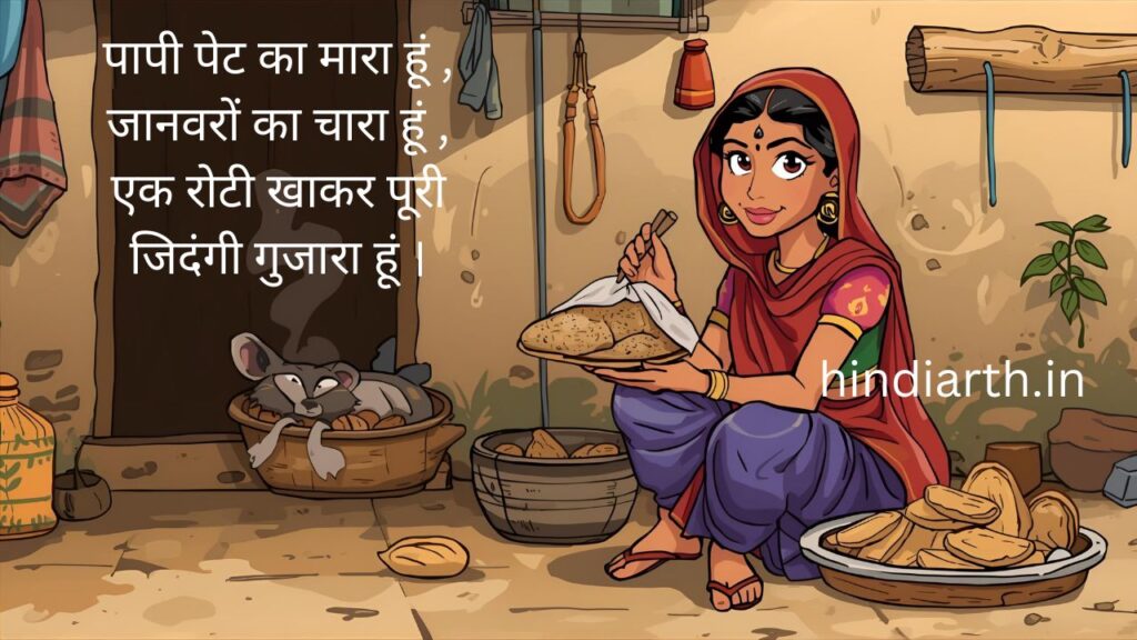 पापी पेट पर शायरी