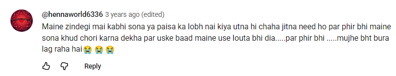 सोना चोरी होने का सपना देखने के बाद अपराधबोध महसूस हुआ ?