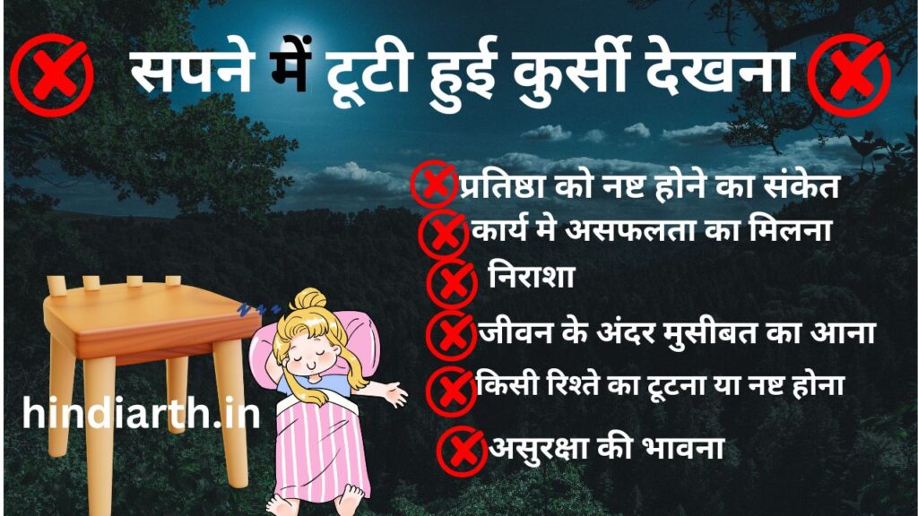 sapne me tuti chair dekhna 
