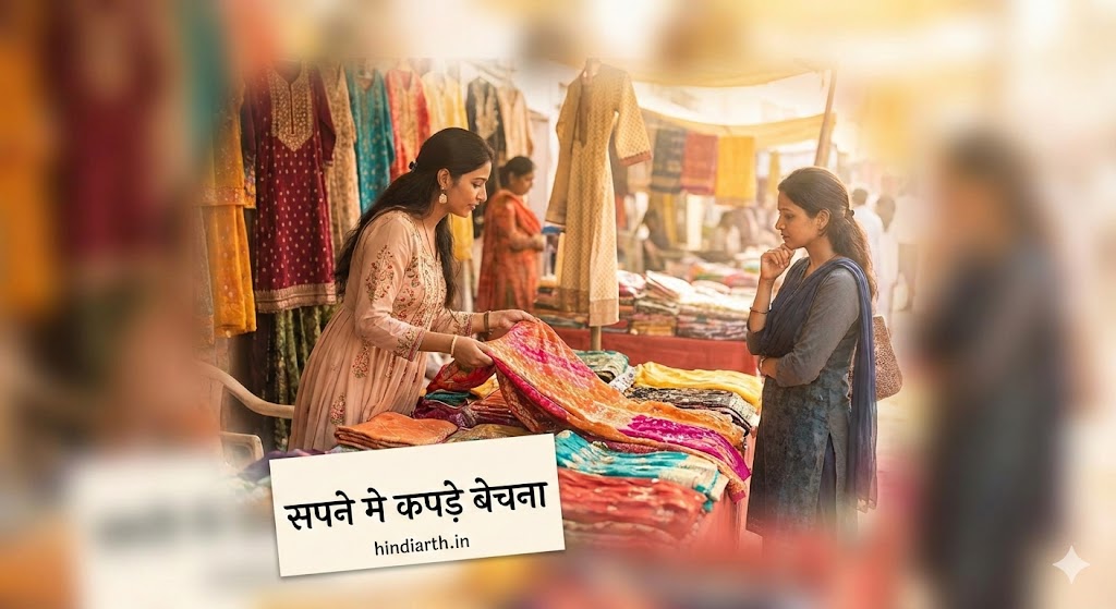 sapne mein kapde bechne ka matlab