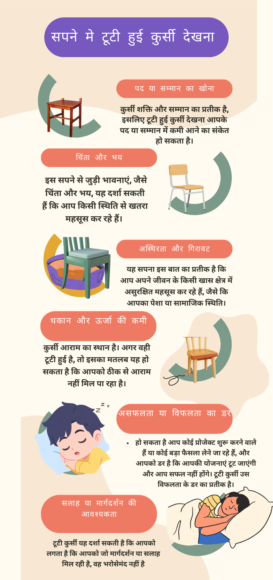 sapne me tuti hui chair dekhna