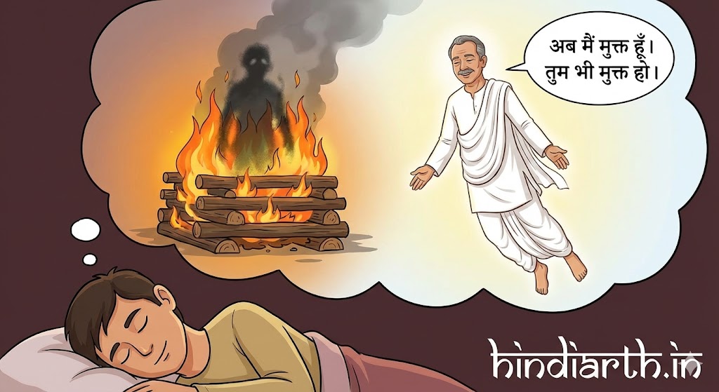 सपने में श्मशान में जलती चिता देखना 
