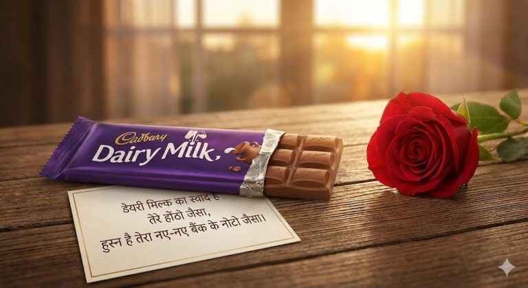 Dairy Milk चॉकलेट पर कुछ फेमस 100 शायरी आपका दिल खुश कर देगी ।
