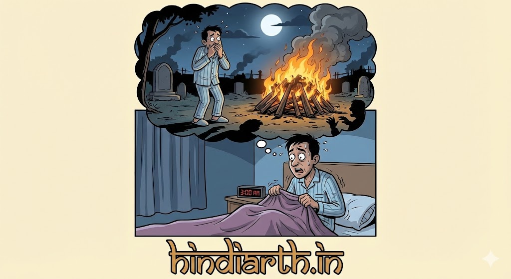 sapne mein shamshan mein jalti hui chita dekhna 
