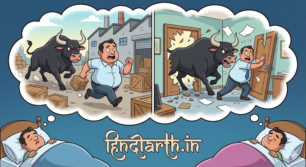 sapne me kala sand ka piche padna
