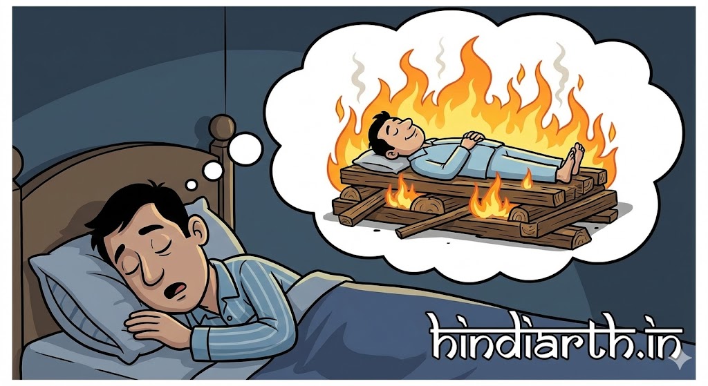 सपने में श्मशान में जलती चिता देखना 
