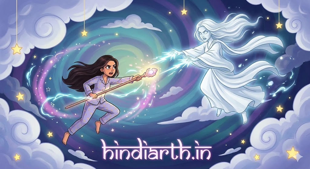 सपने मे भूत से लड़ना
