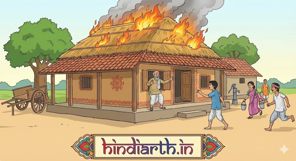 sapne me khud ka ghar jalte dekhna
