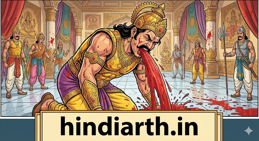 sapne mein khud ko khoon ki ulti karte hue dekhna