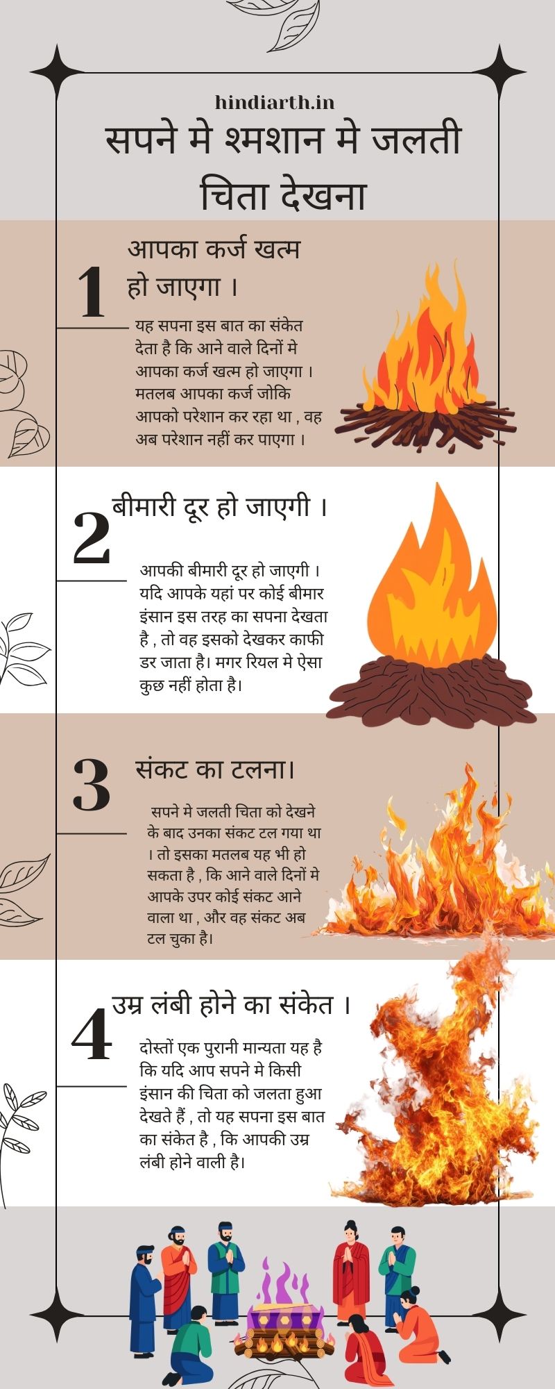 raste me jalti chita dekhna