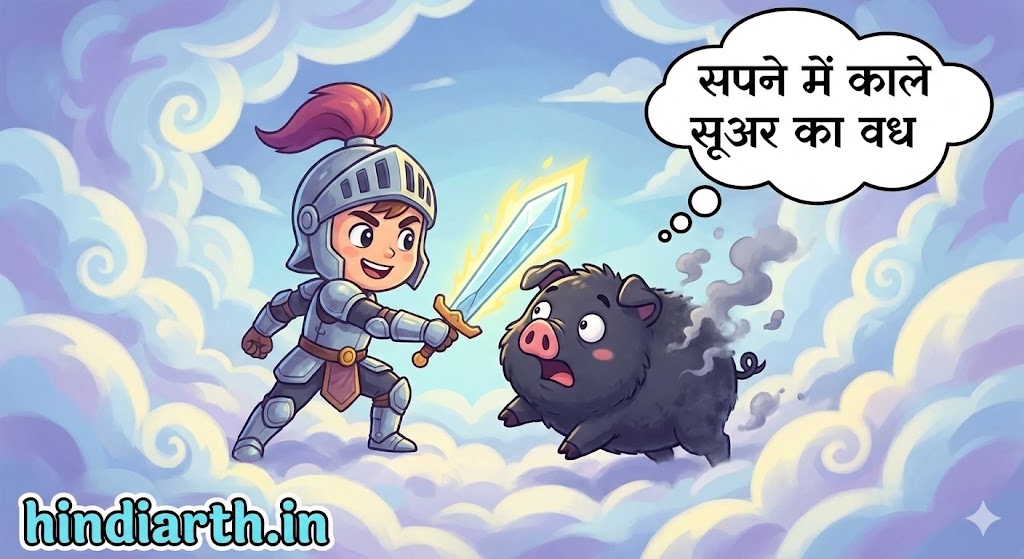 3. सपने में काले सूअर का वध करना या मारना
