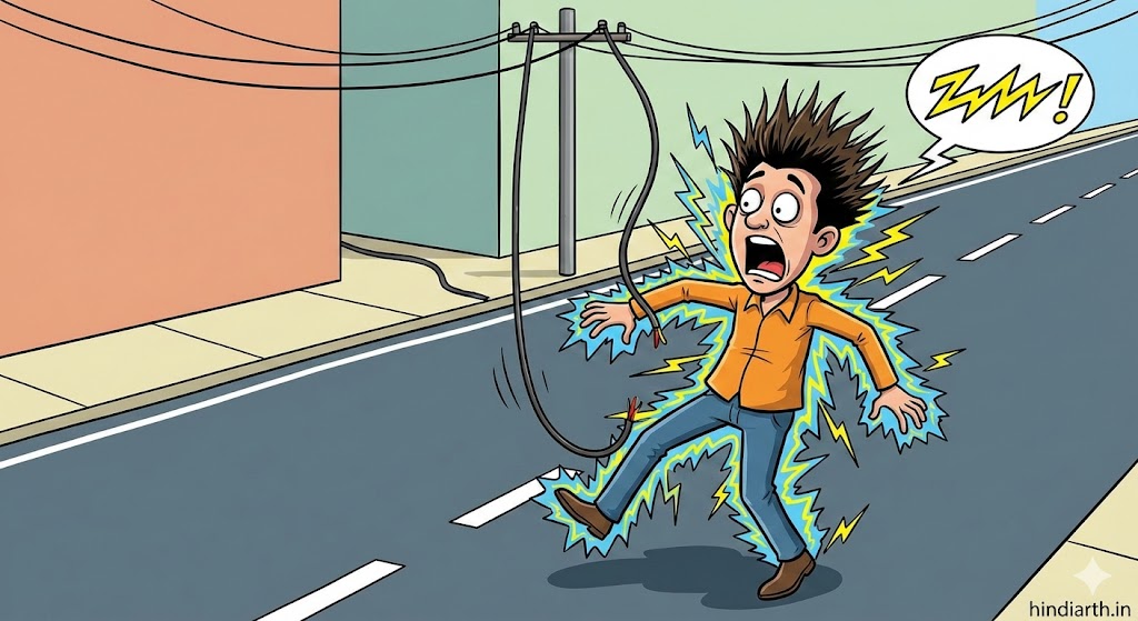 sapne me bijli ka current lagna