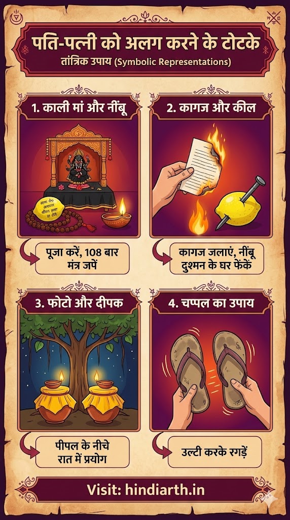 pati patni ko alag karne ka totka