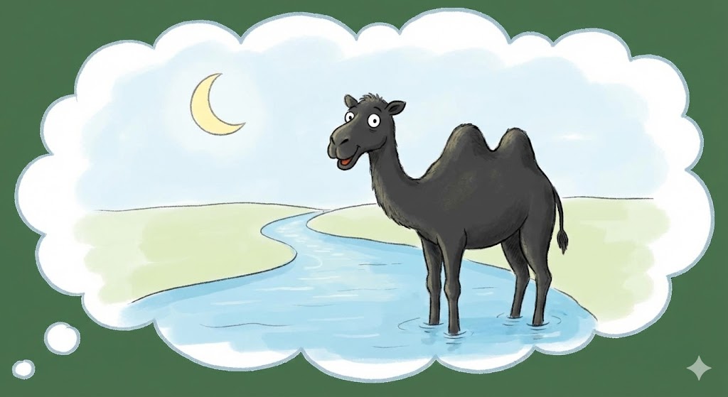 विभिन्न अवस्थाओं में काला ऊंट देखने का मतलब