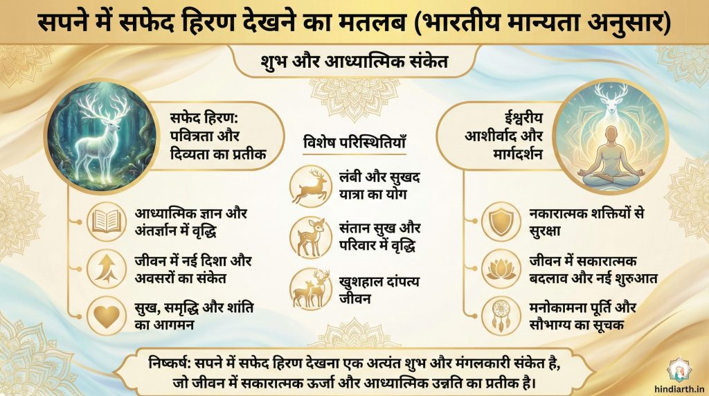 सपने में सफेद हिरण देखने