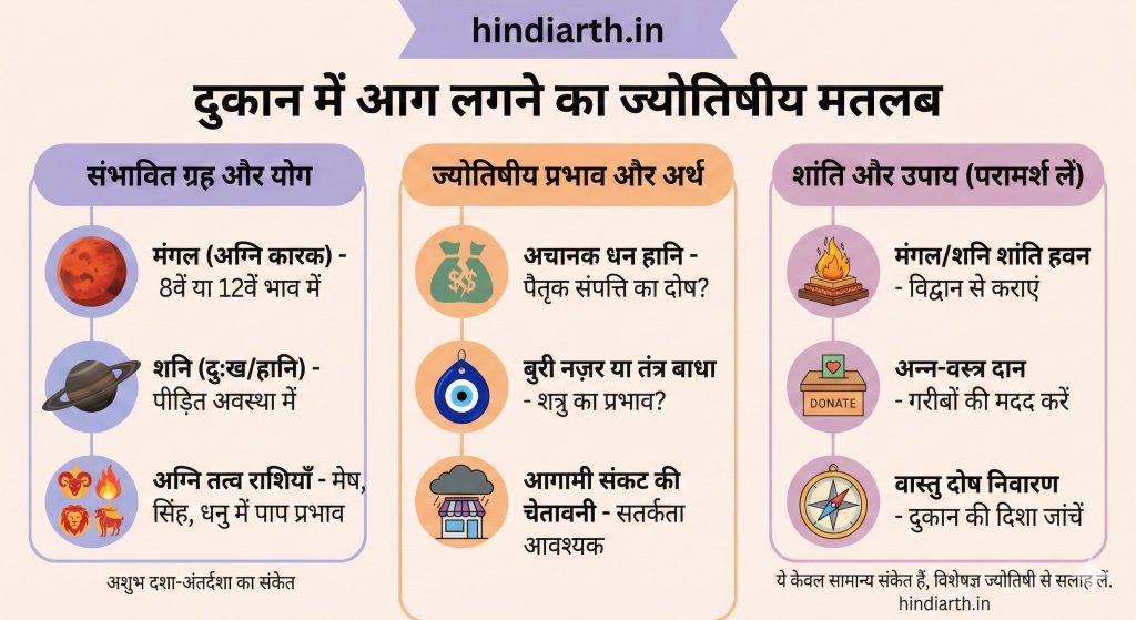 दुकान में आग लगाना शुभ या अशुभ