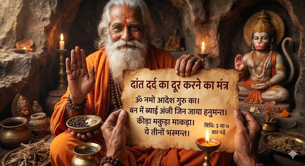 dant dard jhadne ka mantra