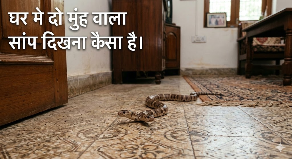 ghar me domuha saap dekhna