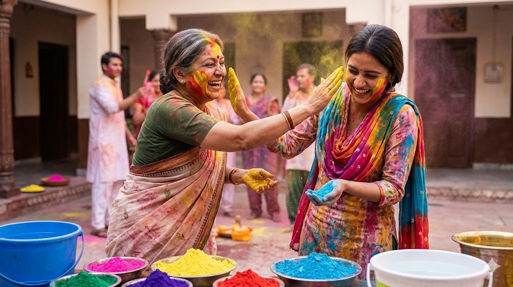 पहली होली ससुराल मे मनाने के उपर अनुभव ।