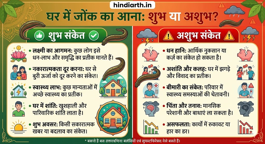 jonk ka ghar me aana shubh ya ashubh
