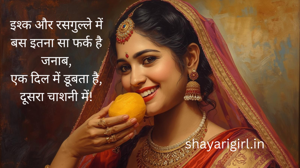 rasgulla shayari in hindi 
