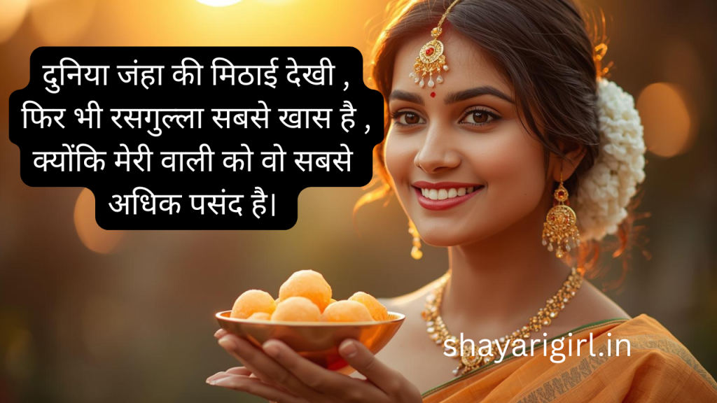 rasgulla shayari in hindi 
